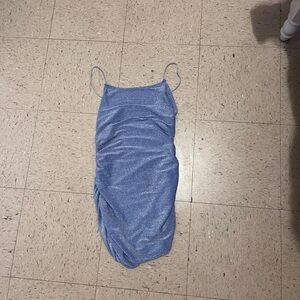 Elegant Blue Mini Dress